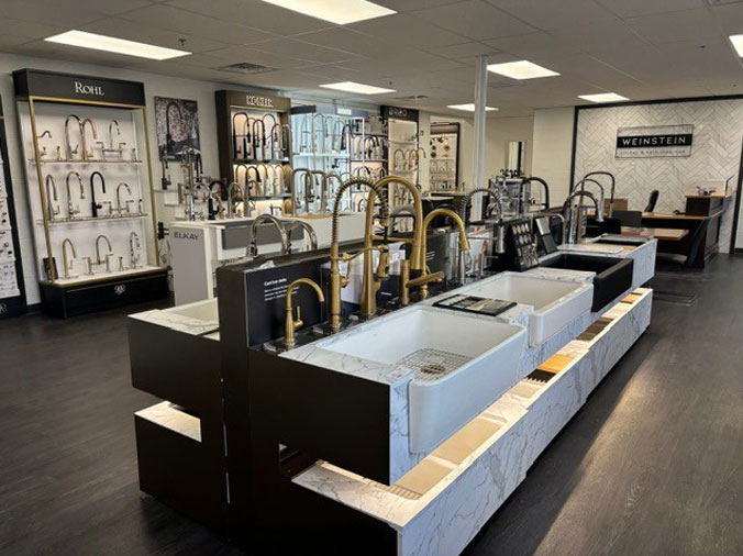 Kithcne faucets and sink varieties at Weinstein Supply Reading